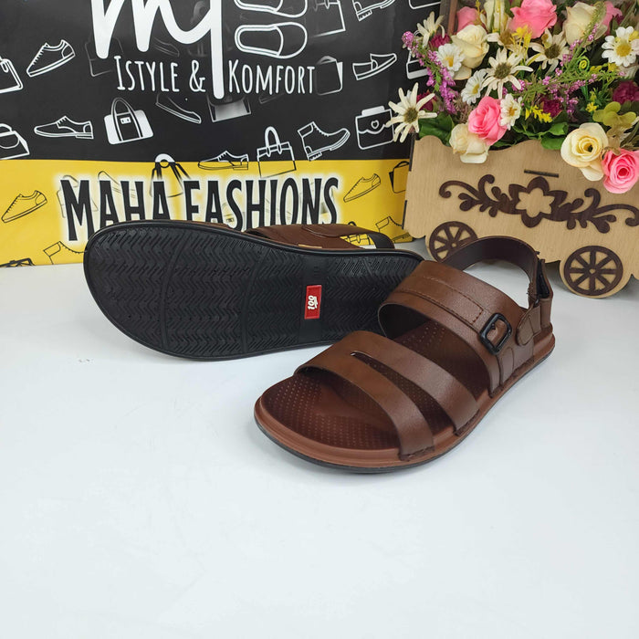 Brown Men Sandals - Maha fashions -