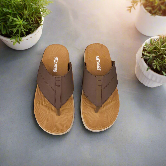 Brown Men Slippers - Maha fashions -  Men Footwear
