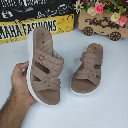 Brown Softies - Maha fashions -  Women Footwear