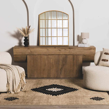 Buckhaven Brown Aztec Carpet [Online Only]