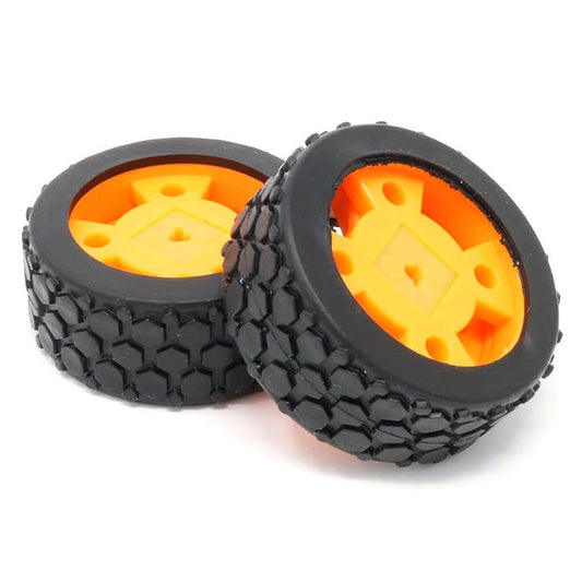 Buggy Wheels - 3mm D-Shaft by The Pi Hut - The Pi Hut