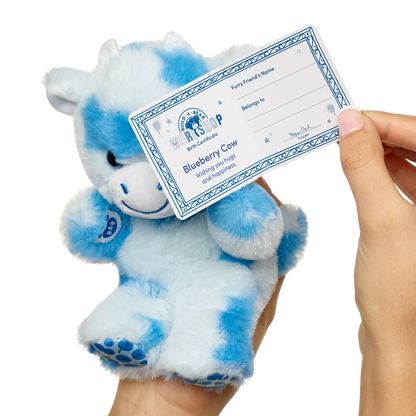 Build-A-Bear Mini Beans® Blueberry Cow Stuffed Animal