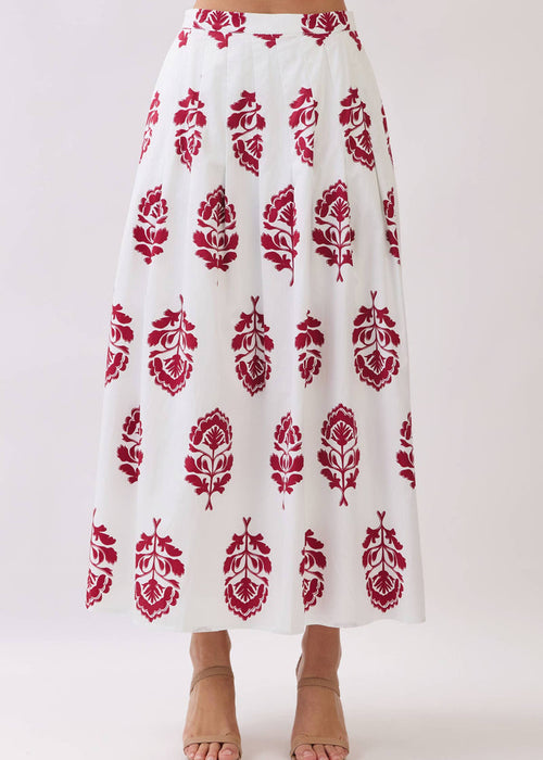 tcec burgundy floral set maxi skirt gameday Alabama troy ugh miss st