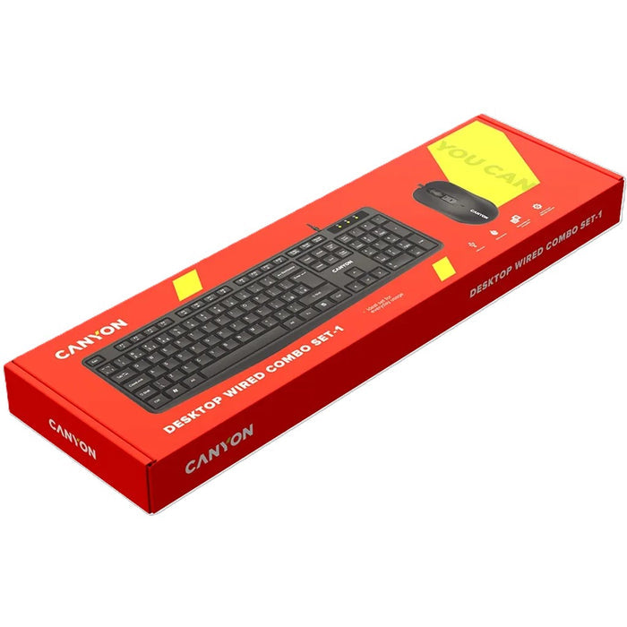 Canyon Classic Wired Combo Set - Keyboard And Mouse OnSet 01