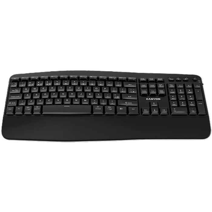 Canyon Ergonomic Wireless Keyboard | HKB-W6 - Black