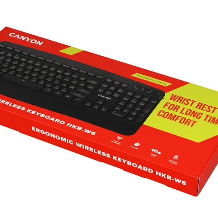 Canyon Ergonomic Wireless Keyboard | HKB-W6 - Black