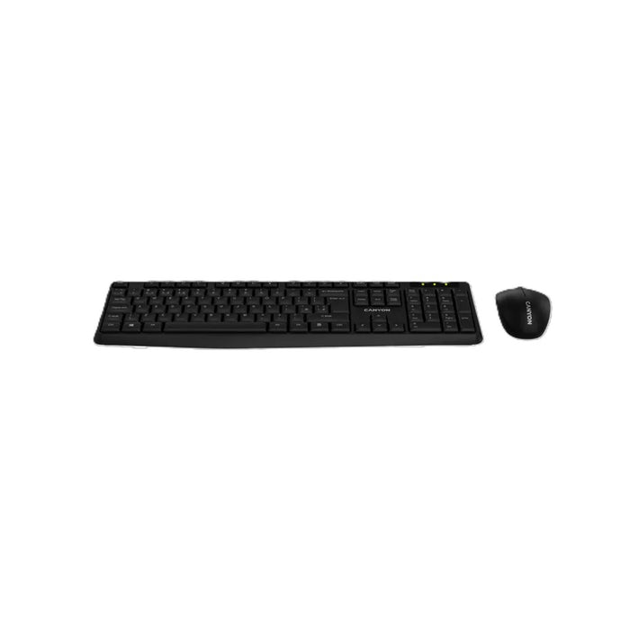 Canyon Wireless Mouse & Keyboard Set | SET-W01 - Black