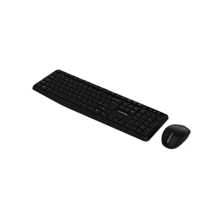 Canyon Wireless Mouse & Keyboard Set | SET-W01 - Black