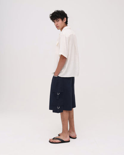 Cargo Short - Washed Navy