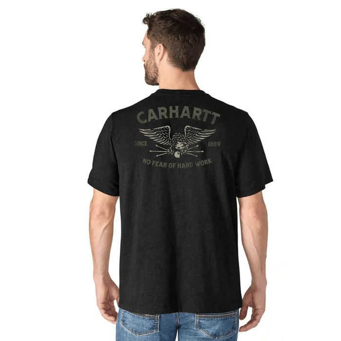Carhartt Irvine Relaxed Hardwork Eagle T-Shirt - Black