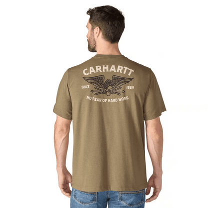 Carhartt Irvine Relaxed Hardwork Eagle T-Shirt - Night Fatigue Heather