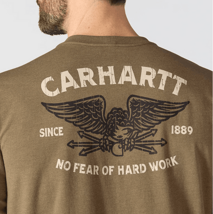 Carhartt Irvine Relaxed Hardwork Eagle T-Shirt - Night Fatigue Heather