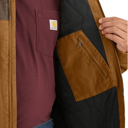 Carhartt Montana Rugged Flex™ Relaxed Fit Duck Insulated Jacket - Brown