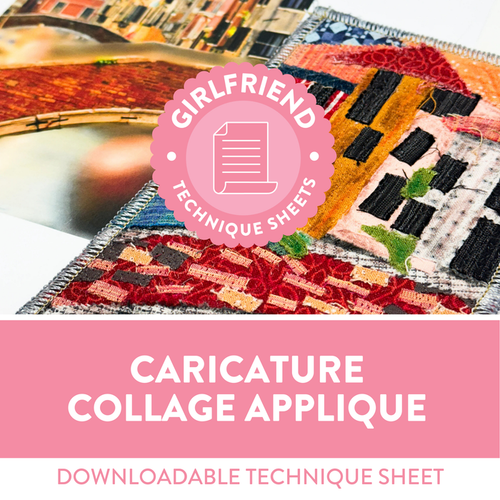 Caricature Collage Appliqué Technique Sheet (Download)