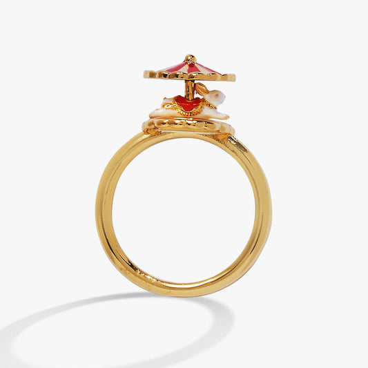 Carnival Carousel Bunny Spinner Ring