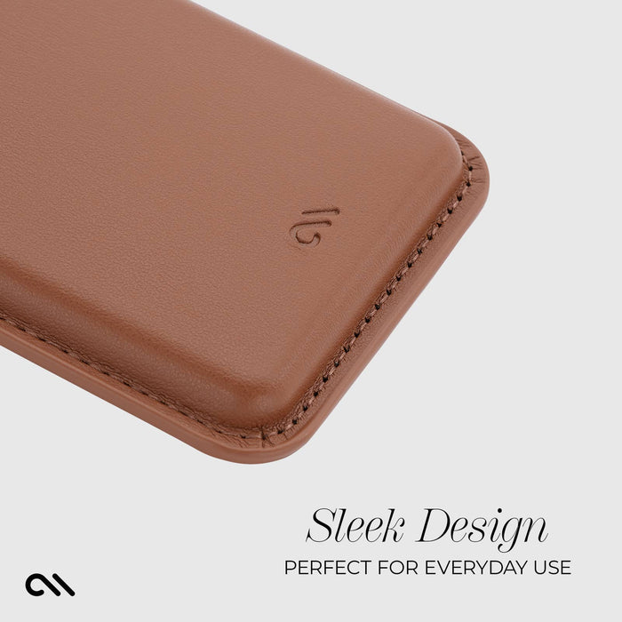 Case-Mate MagSafe Card Holder - Cognac Brown