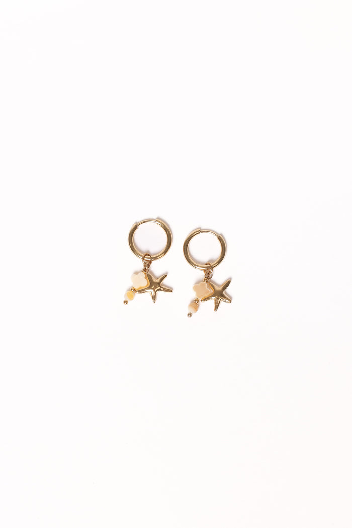 Petal and Pup USA ACCESSORIES Catania Charm Earrings - Gold One Size