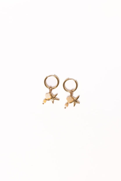 Petal and Pup USA ACCESSORIES Catania Charm Earrings - Gold One Size