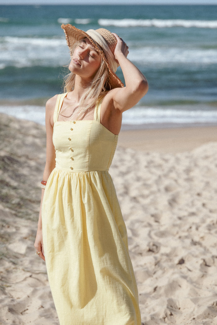 Petal and Pup USA DRESSES Caty Maxi Dress - Yellow
