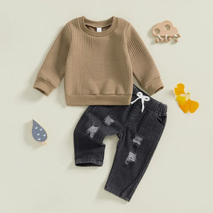 CEDRIC Distressed Denim Outfit