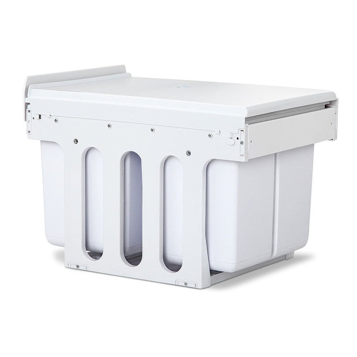 Cefito 2x15L Pull Out Bin - White -Home Living Store - -