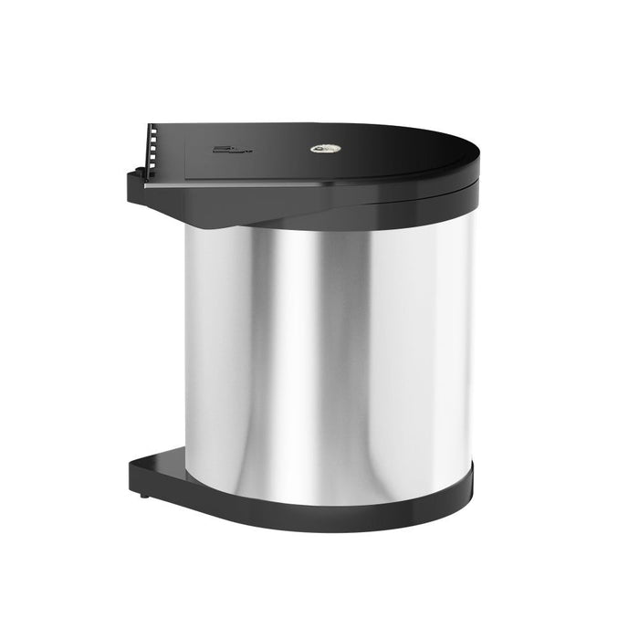 Cefito Kitchen Swing Out Pull Out Bin Stainless Steel Garbage Rubbish Can 12L -Home Living Store - -