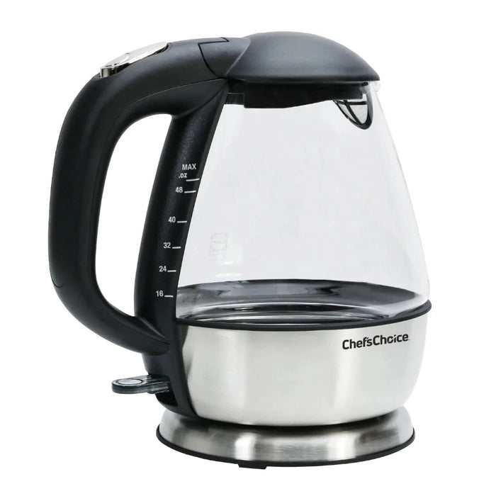 CHEF'S CHOICE 6800001 1.5L Cordless Electric Glass Kettle - 680