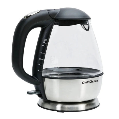 CHEF'S CHOICE 6800001 1.5L Cordless Electric Glass Kettle - 680