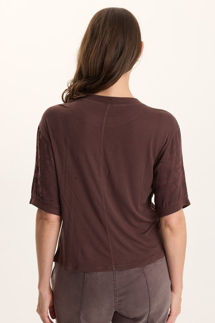 XCVI Chelan Textured Satin Casual Fit Top