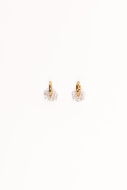 Petal and Pup USA ACCESSORIES Cheri Earrings - Gold/Pearl One Size