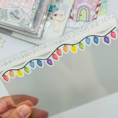 Christmas Lights Border Dividers - TOP TABS