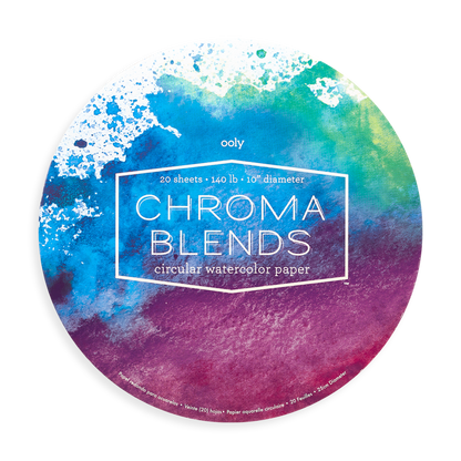 OOLY Chroma Blends Circular Watercolor Paper (front)