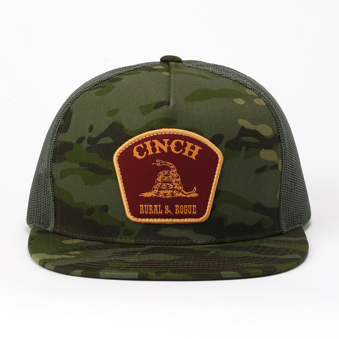 Cinch Men's Rural & Rouge Trucker Cap in Olive