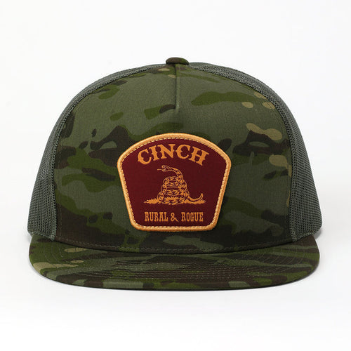 Cinch Men's Rural & Rouge Trucker Cap in Olive