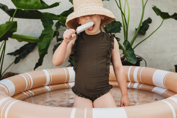 Cinnamon Stripe Inflatable Pool hello-samah.myshopify.com