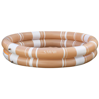 Cinnamon Stripe Inflatable Pool hello-samah.myshopify.com