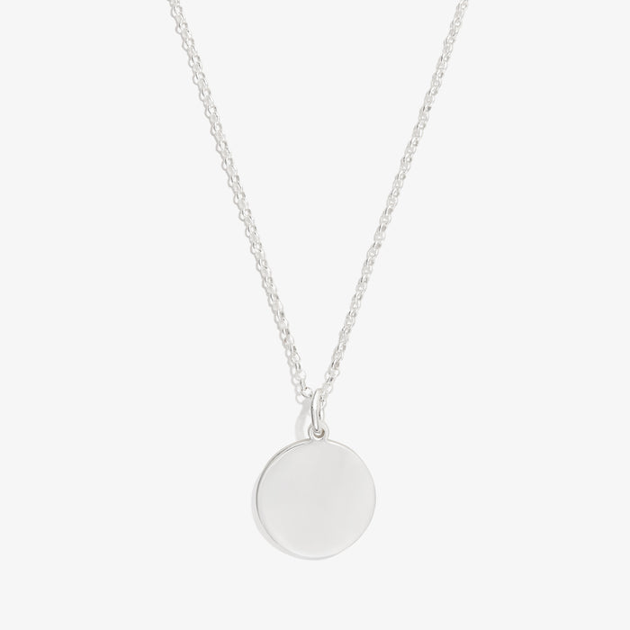 Circle Charm Necklace, 21''