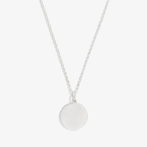 Circle Charm Necklace, 21''