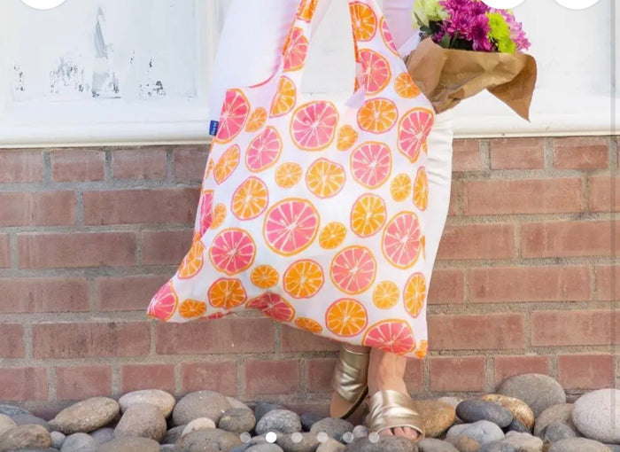 Citrus Red Blu Reusable Shopping Bag