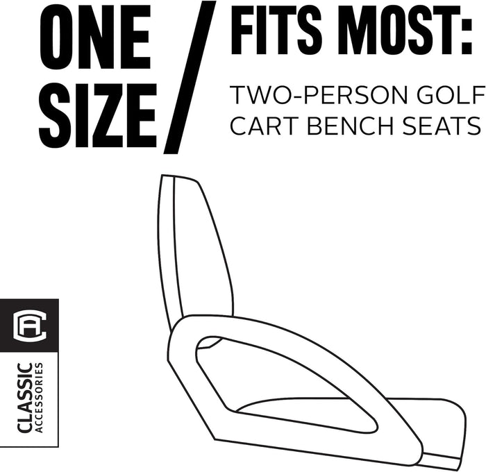 Classic Accessories Fairway Diamond Air Mesh Golf Cart Seat Cover Black