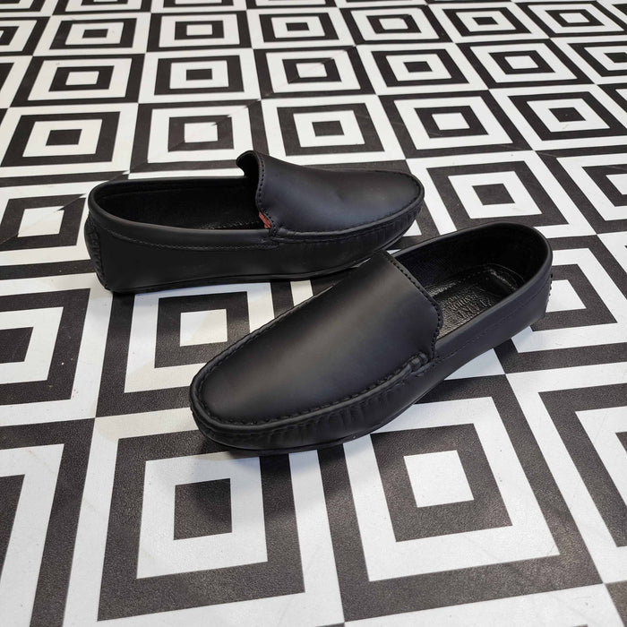Classic Black Loafers - Premium Slip-On Dress Shoes - Maha fashions -  Men Footwear