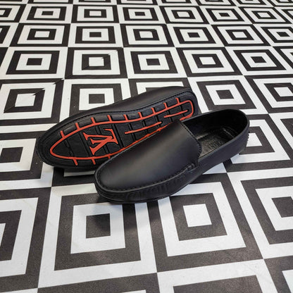 Classic Black Loafers - Premium Slip-On Dress Shoes - Maha fashions -  Men Footwear