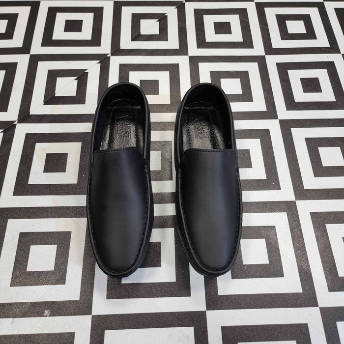 Classic Black Loafers - Premium Slip-On Dress Shoes - Maha fashions -  Men Footwear