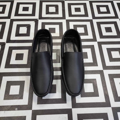 Classic Black Loafers - Premium Slip-On Dress Shoes - Maha fashions -  Men Footwear
