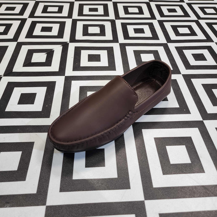 Classic Brown Loafers - Premium Slip-On Dress Shoes - Maha fashions -  Men Footwear