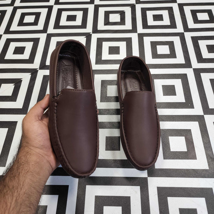 Classic Brown Loafers - Premium Slip-On Dress Shoes - Maha fashions -  Men Footwear