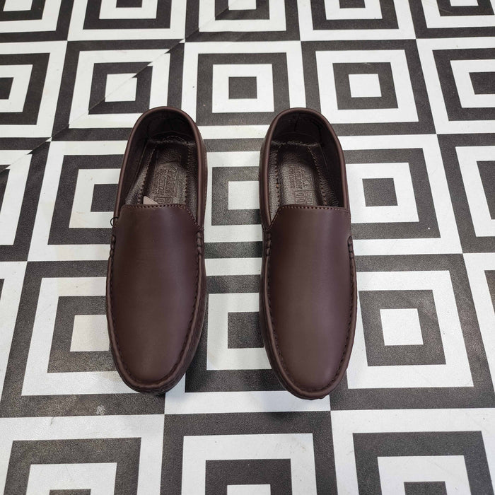 Classic Brown Loafers - Premium Slip-On Dress Shoes - Maha fashions -  Men Footwear