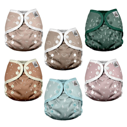 CLOTH DIAPER COVERS - 6 PACK