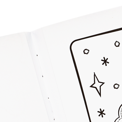 Perforated sheets in the OOLY Princesses and Fairies Coloring Book