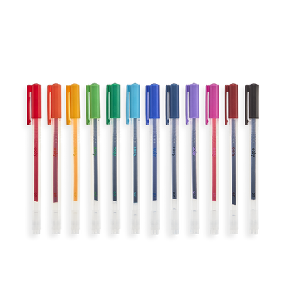 Colorful Color Luxe Gel Pens lined up